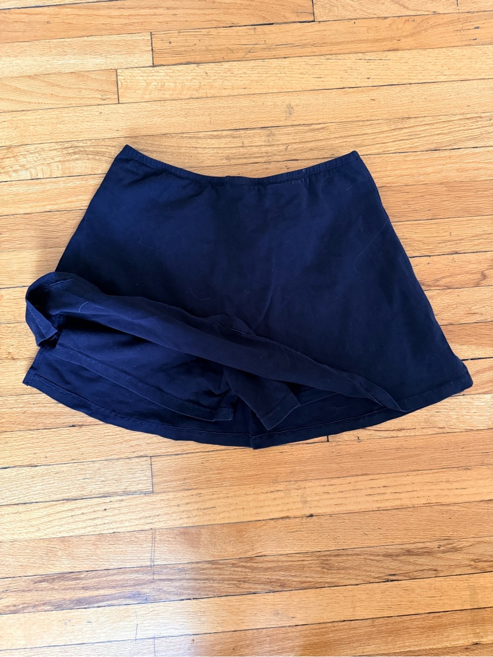 Los Angeles apparel cotton spandex mini skort black xl